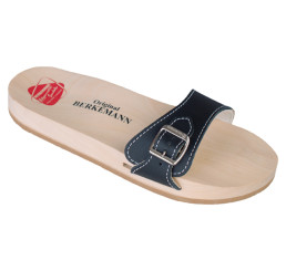 0100-900 BERKEMANN Holz Original-Sandale schwarz Größe 4, 7 und 8