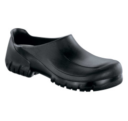 020272 BIRKENSTOCK A640 PU-Clog mit Stahlkappe schwarz 