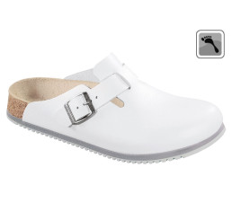 060136 Birkenstock Clog BOSTON Superlaufsohle schmale Weite weiß Größe 35 - 48