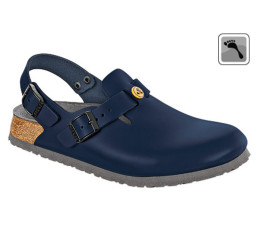 061398 BIRKENSTOCK ESD TOKIO Clog schmale Weite blau Größe 36 - 42