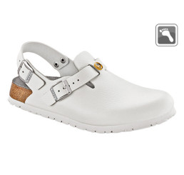 061410 BIRKENSTOCK ESD TOKIO Clog normale Weite weiß Größe 39 - 48