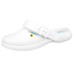 37521 ABEBA ESD Clog Berufsschuhe ohne Schutzkappe weiß 0B