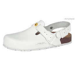 4040 ABEBA-ESD Nature Berufsclog weiß Glattleder Größe 34 - 48