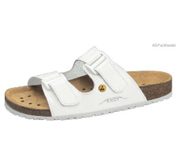 4080 ABEBA-ESD Nature-Sandalen Berufsschuhe weiß Leder 