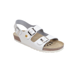 45115-2 WEEGER ESD Sandale Arbeitsschuhe weiss Leder Größe 35 - 49