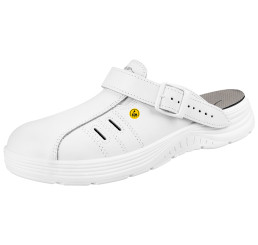 7131041 Abeba X-LIGHT ESD Clog Arbeitsschuhe weiß Leder SB Größe  35 - 48