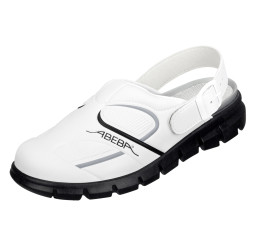 7335 ABEBA Dynamic Küchenschuhe Arbeitsschuhe weiß/schwarz Sonderpreis