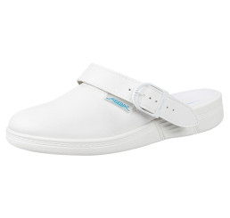 ABEBA Clog  77021 Arbeitsschuhe Küchenschuhe ohne Stahlkappe weiß Mikrofaser OB SRC Größe 47