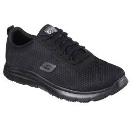 Skechers Herren Schnürschuhe 77125EC BLK Flex Advantage SR ohne Schutzkappe schwarz Größe 39 - 47