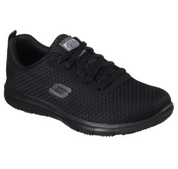 Skechers Damen-Schnürschuhe 77210EC Ghenter Bronaugh ohne Schutzkappe schwarz Größe 35 - 41