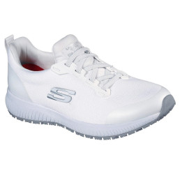 Skechers Squad SR Damen SLip-On Schuhe für Beruf und Freizeit, weiss 