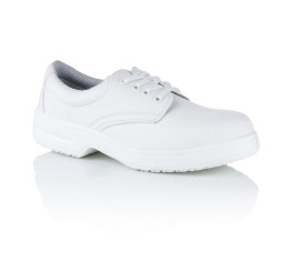 D222 Safeway Küchenschuhe Schnürschuh mit Stahlkappe weiß, S2 48 - 51