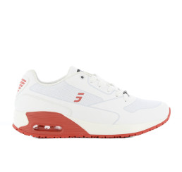 Ela FUX Safety-Jogger Arbeitsschuhe Pflege Praxis Schwestern ohne Schutzkappe weiß-fuchsia/pink Größe 36-42