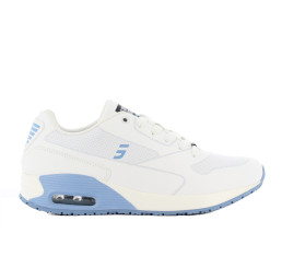 Ela LBL Safety-Jogger Arbeitsschuhe Pflege Praxis Schwestern ohne Schutzkappe weiß-hellblau Größe 36-42