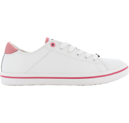 Paola FUX OXYPAS Damen Arbeitsschuhe Berufsschuhe Pflege ohne Schutzkappe weiss-pink Leder Größe 36-42